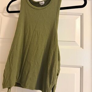 Garage Ribbed Olive Tank Top